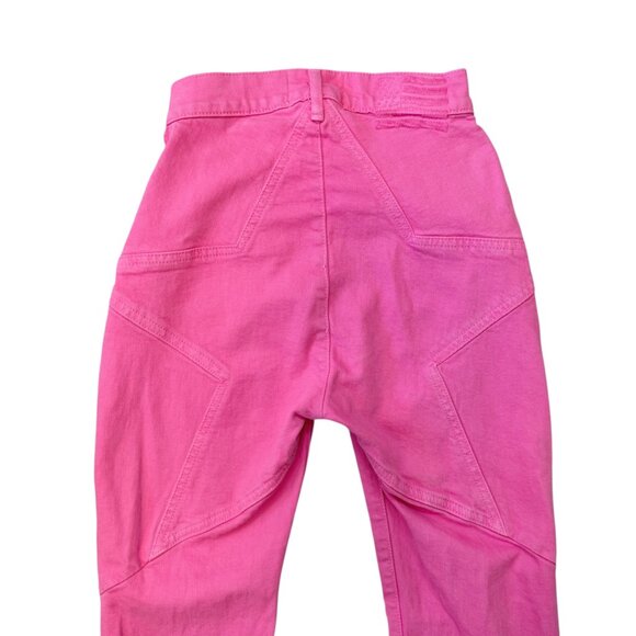 REVICE Denim - Revice Venus Barbie Pink Flare Star High-Rise Stretch Denim Jeans Women's 27